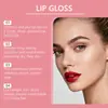 Brillo Labial Zephoco Fine Shimmer (Rojo) Color de Labios Suave Cristalino Ligero y Fluido Brillo de Agua Espejo Lápiz Labial