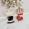 Deseo Venta caliente Nueva joyería Dibujos animados Lindo Caballero Sombrero Corona Amor Broche Fuente transfronteriza Venta caliente