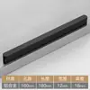 Wg6Q Manija Negra Simple Moderna en Forma de T para Armario, Gabinete, Zapatero, Cajón, Extensión de Manija para Puerta de Armario