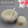 Cuenco de fideos para sopa de grano horizontal con hilo engrosado de resina de melamina similar a la porcelana, cuenco de arroz grande, cuenco de grano ancho, vajilla al por mayor
