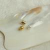 Color oro de 14K que conserva el color, cuentas ovaladas talladas de nubes auspiciosas, accesorios hechos a mano para bricolaje, cuentas de barril fijas con cuerda con cuentas