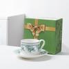 Taza y platillo de cerámica estilo Xiaoxiang para café, juego para el hogar, taza para té de la tarde, sencilla para oficina, hogar, desayuno, taza para té con leche