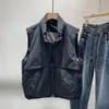 Chaleco de Trabajo Vintage Multibolsillos para Hombre, Marca Japonesa de Moda, Corte Holgado, Moda Nacional, Chaqueta Chaleco Casual Funcional Estilo Bf