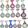 Popular Reloj de Pulsera Redondo para Enfermera con Transferencia de Agua y Estampado Colorido, Correa de Silicona, Reloj de Moda Universal para Estudiantes Mujeres, Esfera al por Mayor