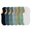 Calcetines para hombre calcetines de barco verano finos color liso desodorantes transpirables absorbentes de sudor calcetines invisibles para hombre silicona antideslizante talón antideslizante