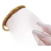 Pulseira Shake Tone Ouro Banhado K Ouro 5N Padrão Grama Rolada Loja de Ouro Mesmo Estilo Incolor Moda Presente Herança Método Antigo