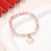 Pulsera de Conejo de Jade estilo chino de Año Nuevo para mujer, pulsera de frijol del amor de alta calidad, joyería de lujo ligero elegante y de moda
