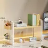 Estante de Almacenamiento de Tablero Perforado para Escritorio Estante de Libros para Escritorio de Dormitorio Escritorio para Estudio en Casa Escritorio de Oficina Estante de Exhibición de Almacenamiento Multicapa