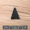 Patches Bordados para Computador em Couro Atacado, Insígnias Pequenas Pretas, Etiquetas Bordadas, Patches de Decoração para Roupas, Apliques