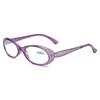 Nuevas Gafas de Lectura de Moda con Diamantes y Filtro de Luz Azul para Mujer, Elegantes, Versátiles, Lentes Planos, para Personas de Mediana Edad y Mayores, Muestran Juventud y Edad
