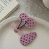 Pinzas Creativas para el Cabello con Temática de Frutas para Niños, Bordado Hecho a Mano Estilo Coreano, Dulces Pinzas para Flequillo de Bebé, Pinzas Laterales Estilo Coreano para Niñas