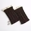Calcetines tobilleros de otoño e invierno para mujer, calentadores de piernas a prueba de frío y cálidos, cubrezapatos y cubrezapatillas de moda, calcetines de punto de pelo corto