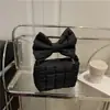 2026 Nuevo Bolso Cruzado Pequeño Acolchado de Algodón con Lazo Dulce Bolso de Hombro Bolso de Mano Invierno Moda para Viajeros Transfronterizos Bolso para Mujer
