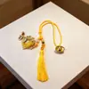 Colgantes de Brocado de la Dinastía Song Hechos Completamente a Mano, Colgantes para Coche, Llaveros, Accesorios para Teléfono y Bolsos, Amuletos de Paz, Decoraciones de Bolsas de Dinero, Venta al por Mayor
