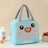 Bolsa térmica para almoço, design estiloso, à prova d'água e resistente a manchas, mantém os alimentos aquecidos, perfeita para levar o almoço para o trabalho, folha de alumínio espessa, com alças