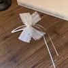 Sentido de la Atmósfera Malla Lazo Perla Pasador de Pelo para Mujer Parte Trasera de la Cabeza Media Recogido Lado Clip para el Pelo Flequillo Lateral Clip Pasador Accesorios para el Cabello