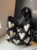 Bolsa de Hombro Cruzada de Otoño 2026 Nueva Moda Estilo Francés Casual para Viajar Gran Capacidad para la Playa, Debajo del Brazo, Tejida