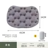Cojín de asiento inflable portátil para exteriores con caja de almacenamiento automática, diseño de inflado al presionar, adecuado para viajes, picnics, uso en la oficina y períodos prolongados de estar sentado, también ayuda a moldear y realzar los glúteos