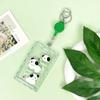Lindo Cachorro Plástico Duro Estuche para Tarjetas Transparente Estuche para Tarjetas de Estudiante Cubierta Deslizante en Relieve Bolsa Transparente para Tarjetas Inductibles