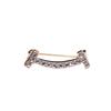 Sorriso smlie broche antirreflexo feminino nicho design frio estilo requintado all-match simples cardigan colarinho pin
