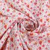 Tecido de Camisa com Estampa Floral Pequena, Elasticidade em Quatro Direções, Tecido de Saia Floral Infantil, Tecido Floral Liso 100% Poliéster, Elasticidade Leve