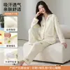 Em estoque 10A fabricante pijama de algodão para gestantes com bojos, adequado para todas as estações, para amamentação e uso pós-parto, roupa de dormir feminina