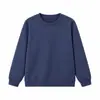 Fornecimento Exclusivo Transfronteiriço de Moletom Masculino Casual Versátil Cor Sólida, 420g Algodão Ultra Macio, Gola Redonda, Forro de Lã, Espessado, Lã Raposa Prateada