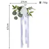 Flores para Encosto de Cadeira de Casamento Estilo Ocidental, Flores para Cadeiras de Decoração de Local Externo, Flores Decorativas Artificiais com Tema Floresta, Decoração com Flores Artificiais para Cadeiras de Corredor