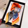 Novo Versátil Estampado Versão Coreana 70 Espinha de Peixe High-End Seda Algodão Estampado Lenço Quadrado Pequeno Lenço de Cabeça Veludo Algodão Linho Lenço