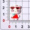 Gafas de Sol de Dibujos Animados Lindas, Falda, Gato, Accesorios para Máquina de Muñecas de Pegamento Cremoso DIY, Pasador de Pelo, Parche Guka, Hebilla de Zapato, Resina
