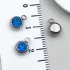 Accesorios para Joyería DIY de Piedra Satélite Incrustada de Diamantes de Acero Inoxidable, Exclusivamente para Ventas Transfronterizas, Pulseras, Collares y Colgantes Coloridos de Piedras de Nacimiento