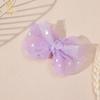 Lazo de malla estilo coreano con clip para niña, tocado todo en uno para bebé, accesorios para el cabello de color caramelo para niña en stock