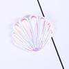 Accesorios de resina para joyería, conchas grandes, brillantes y galvanizadas, conchas coloridas, accesorios de resina para manualidades