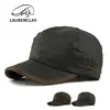 Boné de Baseball Japonês Retrô de Seis Painéis para Mulheres, Novo Estilo Outono e Inverno, Forrado com Fleece, Espessado, Quente, Versão Coreana, Totalmente Fechado