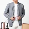 Cardigan Tricotado de Lã de Seda Masculino 2026 Outono Inverno Novo Gola Alta Casual Aconchegante Espesso Suéter Roupa de Exterior Masculina