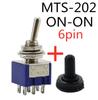 Suministro Mts Interruptor de Palanca en Miniatura Unipolar Doble Tiro Spdt - Encendido-Encendido - Encendido-Encendido Interruptor de Palanca