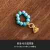 Cadena de Cuentas de Cristal de Fábrica Estilo Chino Colgante para Juego de Té Cuerda para Tapa de Tetera Púrpura Accesorios Retro para Ceremonia del Té Decoración de Tetera