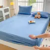 Lençol de Cama de Veludo Leite Cor Sólida Inverno 2026 Novo Colcha Espessa de Cobertura Total Protetor de Colchão de Fleece de Coral