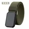 Venta Caliente Transfronteriza Hebilla Magnética Exterior Cinturón Táctico Elástico Lona Casual para Mediana Edad y Jóvenes Cinturón para Entrenamiento Militar Estudiantil