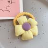Scrunchie Grande Florido Xadrez Tecido Infantil Elástico para Cabelo Fofo Amigo do Cabelo de Bebê Laço de Cabelo para Meninas Acessórios de Cabelo