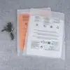 Bolsa com zíper para armazenamento de roupas de viagem Amazon, transparente, fosca e espessa, bolsa com zíper para roupas à prova de poeira e umidade com etiqueta de aviso