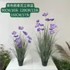 Planta en maceta de flor de cosmos artificial, follaje falso realista, cosmos persa realista de alta calidad, planta en maceta artificial de pasto cebolla para sala de estar
