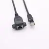 Cabo de Extensão de Rede com Furos para Parafuso em Formato de Orelha Pode Ser Usado para Fixar Cabos de Rede RJ45 Cat5E Macho-Fêmea