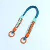 Huayang Estilo Ins Tendencia Lanyard Tejido para Teléfono Cuerda Trenzada Creativa de Bloques de Color Accesorio Correa Corta de Muñeca Cuerda de Mano