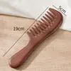 Sándalo Rojo Natural Peine de Caoba para el Hogar Peine de Maquillaje Portátil para el Hogar Cuidado del Cabello para Hombres y Mujeres Peine de Madera Caja de Regalo Peine de Madera de Regalo