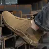 Zapatos de trabajo de verano para soldadores, anti-aplastamiento, anti-perforación, anti-quemaduras, ligeros, casuales, zapatos de trabajo de cuero, zapatos de seguridad con suelas de goma
