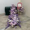Novo Arranjo de Flores Artificiais em Cascata para Mesa para Quartos Privativos de Hotel, Decorações de Festa de Aniversário, Exibição de Palco de Casamento e Decoração de Janela