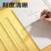 Deli 79754 Regla Transparente de Plástico Acrílico para Estudiantes 20cm para Niños de Primaria Regla de Plástico con Escala para Dibujo