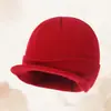 Nuevo Gorro de Punto Estilo Comercio Exterior Europeo y Americano con Logo Personalizado, Gorro Cálido de Pico de Pato para Otoño e Invierno, Gorro Corto con Visera a Prueba de Viento para Clima Frío para Hombres