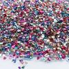 Vidrio Mezclado No Poroso Irregular Mineral de Imitación Grava Colorida Material de Relleno DIY Material de Decoración para Uñas de Navidad